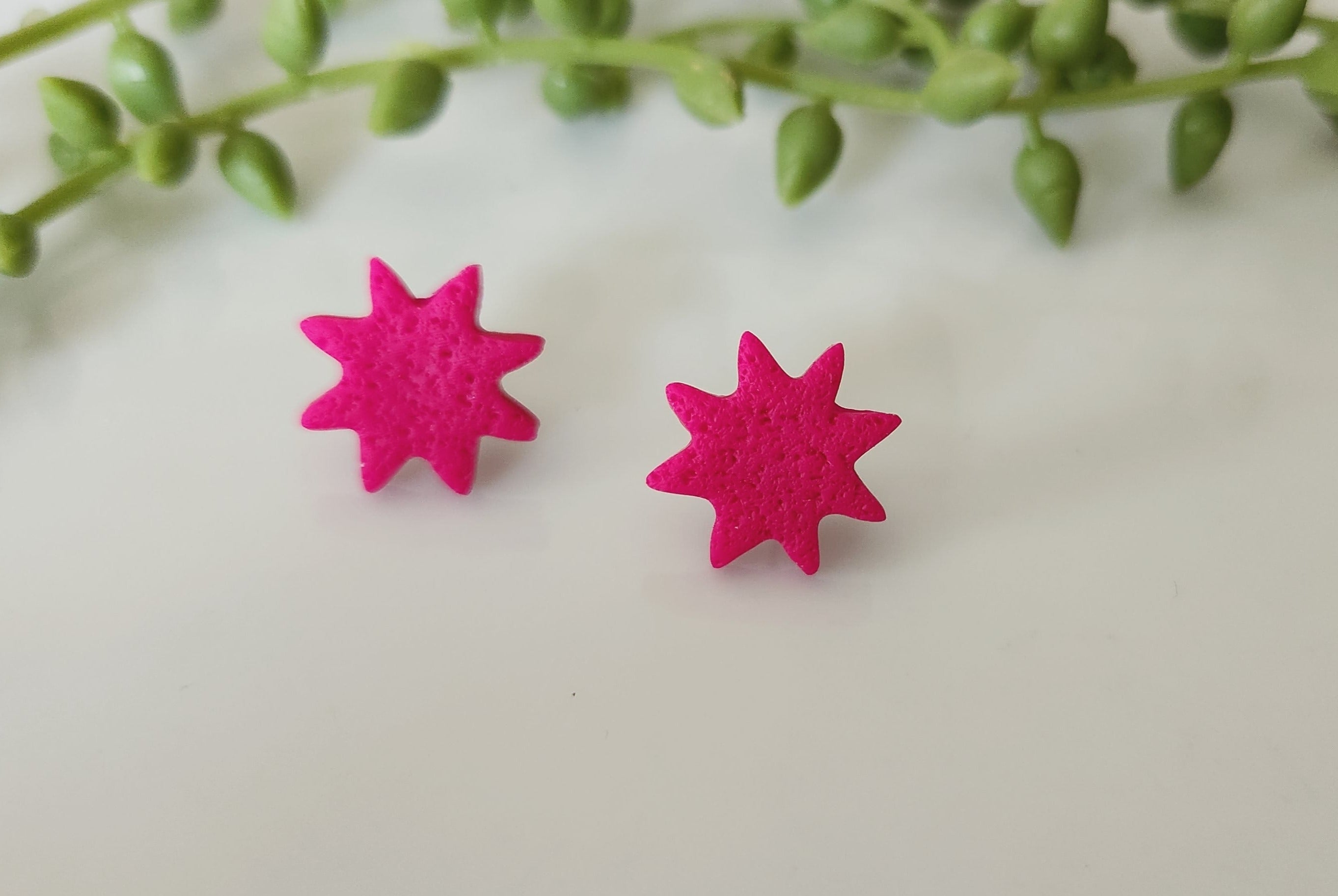 Star clay deals earrings