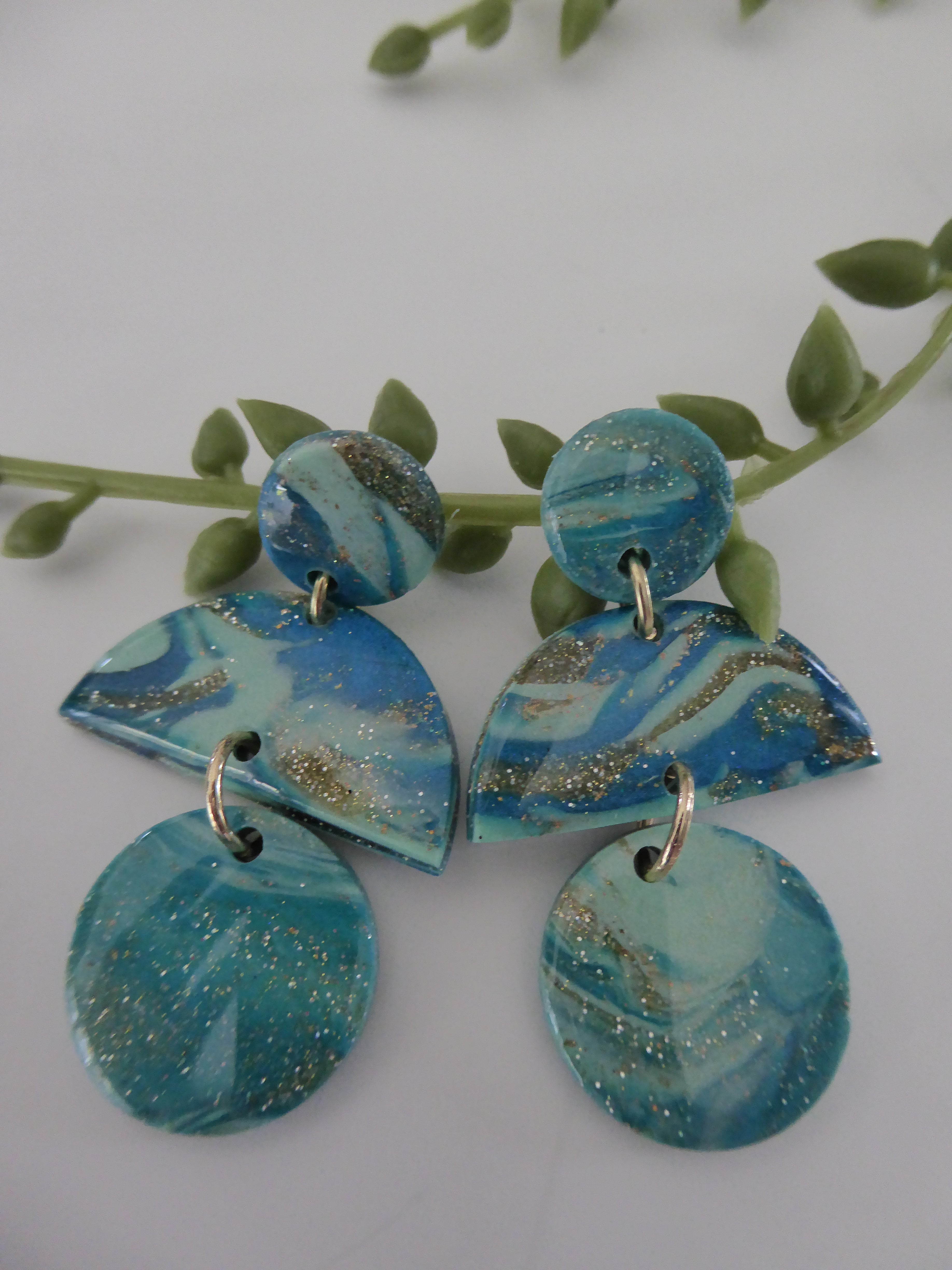 Clay resin online earrings